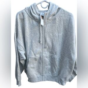 PINK Victoria's Secret Light Gray Hoodie